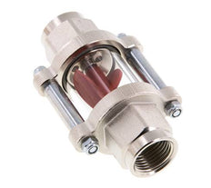 G1/2'' brass flow indicator with impeller 1.3-6.3 l/min 25 bar