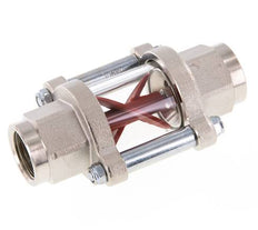 G1/2'' brass flow indicator with impeller 1.3-6.3 l/min 25 bar