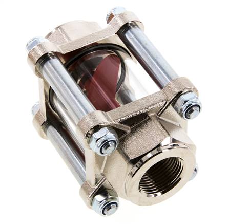 G3/4'' brass flow indicator with impeller 1.6-17 l/min 25 bar