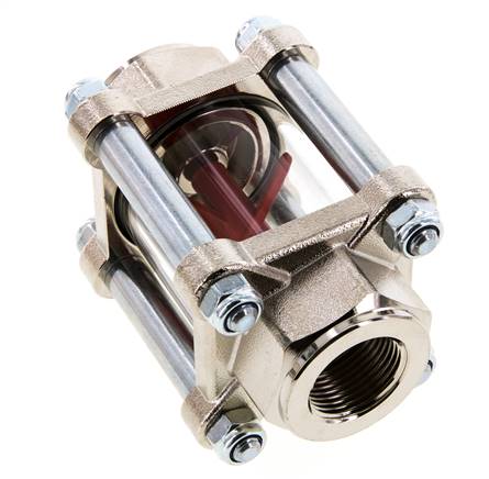 G3/4'' brass flow indicator with impeller 1.6-17 l/min 25 bar