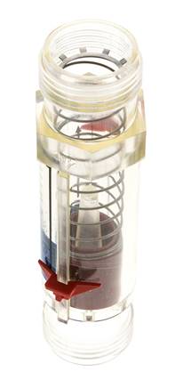 G1'' plastic variable area flow meter water 2-20 l/min