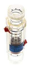 G1'' plastic variable area flow meter water 2-20 l/min