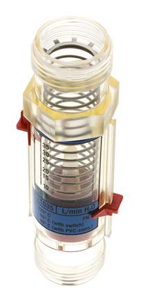 G1'' plastic variable area flow meter water 5-35 l/min