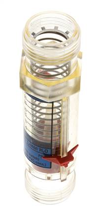 G1'' plastic variable area flow meter water 5-35 l/min