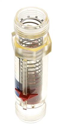 G1'' plastic variable area flow meter water 5-35 l/min
