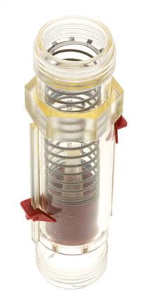 G1'' plastic variable area flow meter water 5-35 l/min