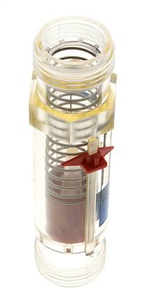 G1'' plastic variable area flow meter water 5-35 l/min