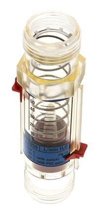 G1'' plastic variable area flow meter water 5-50 l/min