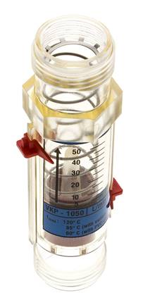 G1'' plastic variable area flow meter water 5-50 l/min