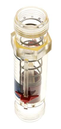 G1'' plastic variable area flow meter water 10-80 l/min