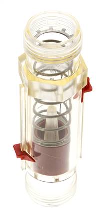 G1'' plastic variable area flow meter water 20-100 l/min