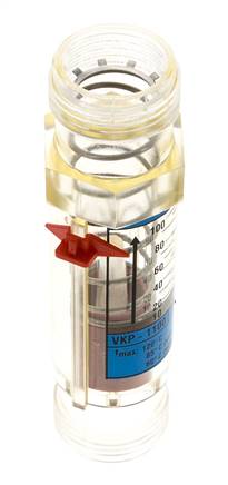 G1'' plastic variable area flow meter water 20-100 l/min