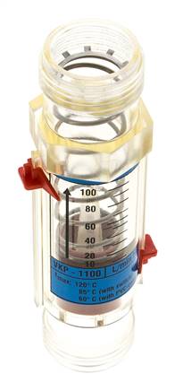 G1'' plastic variable area flow meter water 20-100 l/min