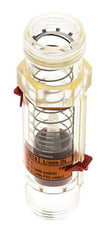 G1'' plastic variable area flow meter oil 100 cSt 1-18 l/min