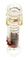 G1'' plastic variable area flow meter oil 100 cSt 1-18 l/min
