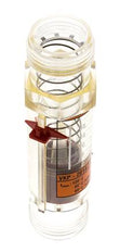 G1'' plastic variable area flow meter oil 100 cSt 1-18 l/min