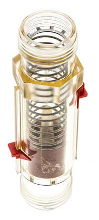 G1'' plastic variable area flow meter oil 100 cSt 2-30 l/min