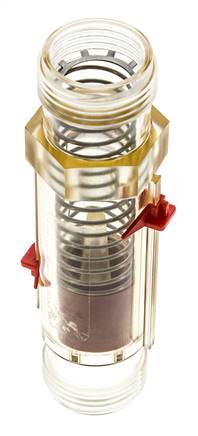 G1'' plastic variable area flow meter oil 100 cSt 2-30 l/min