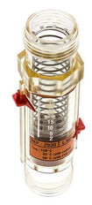 G1'' plastic variable area flow meter oil 100 cSt 2-30 l/min