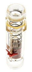 G1'' plastic variable area flow meter oil 100 cSt 10-75 l/min