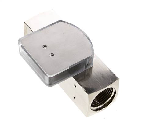 G1'' brass variable area flow meter oil 0.1-0.8 l/min 250 bar
