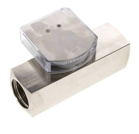 G1'' brass variable area flow meter oil 0.5-1.5 l/min 250 bar