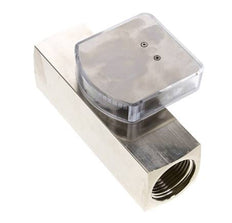 G1'' brass variable area flow meter oil 0.5-1.5 l/min 250 bar