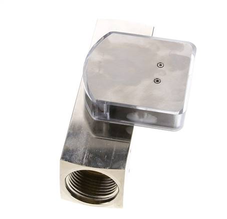 G1'' brass variable area flow meter oil 0.5-1.5 l/min 250 bar