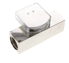 G1'' brass variable area flow meter oil 1-4 l/min 250 bar