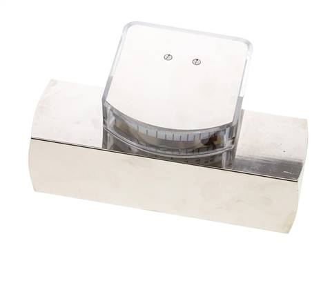 G1'' brass variable area flow meter oil 1-4 l/min 250 bar