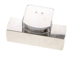 G1'' brass variable area flow meter oil 1-4 l/min 250 bar