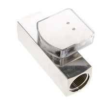 G1'' brass variable area flow meter oil 1-4 l/min 250 bar