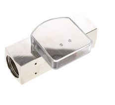 G1'' brass variable area flow meter oil 1-4 l/min 250 bar
