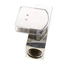 G1'' brass variable area flow meter oil 1-4 l/min 250 bar