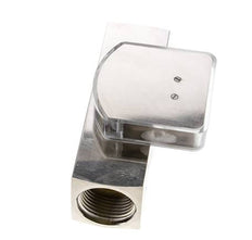 G1'' brass variable area flow meter oil 2-8 l/min 250 bar