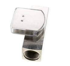 G1'' brass variable area flow meter oil 2-8 l/min 250 bar