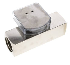 G1'' brass variable area flow meter oil 3-10 l/min 250 bar