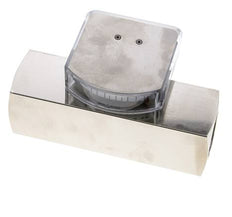 G1'' brass variable area flow meter oil 3-10 l/min 250 bar