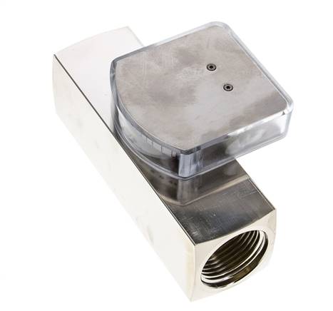 G1'' brass variable area flow meter oil 3-10 l/min 250 bar