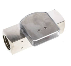 G1'' brass variable area flow meter oil 3-10 l/min 250 bar