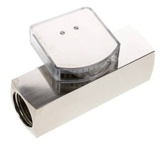 G1'' brass variable area flow meter oil 5-15 l/min 250 bar