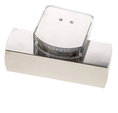 G1'' brass variable area flow meter oil 5-15 l/min 250 bar