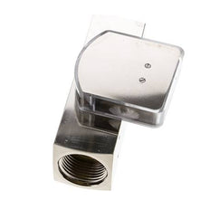 G1'' brass variable area flow meter oil 5-15 l/min 250 bar