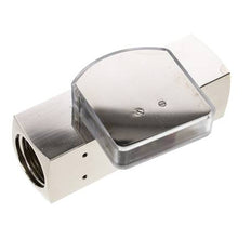 G1'' brass variable area flow meter oil 5-15 l/min 250 bar