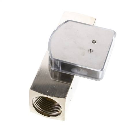 G1'' brass variable area flow meter oil 8-24 l/min 250 bar