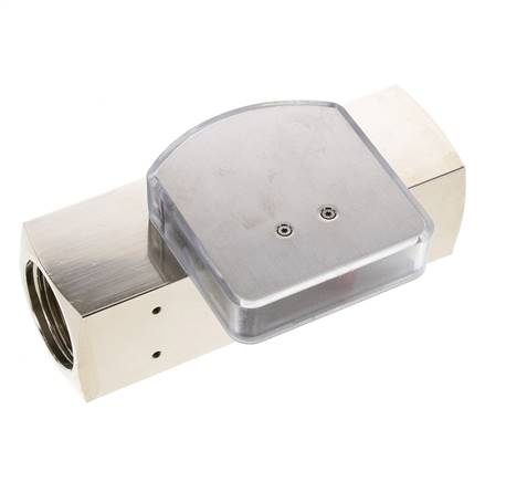 G1'' brass variable area flow meter oil 8-24 l/min 250 bar