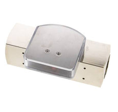 G1'' brass variable area flow meter oil 8-24 l/min 250 bar