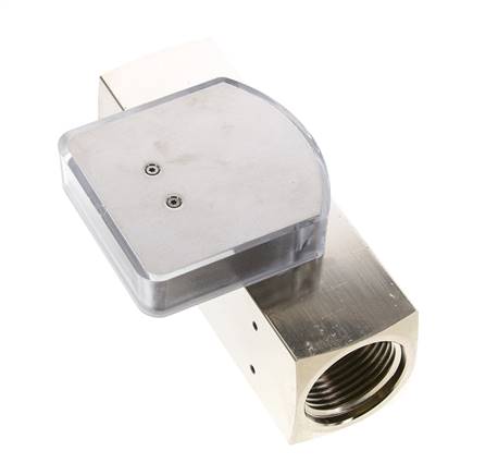 G1'' brass variable area flow meter oil 8-24 l/min 250 bar