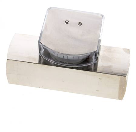 G1'' brass variable area flow meter oil 10-30 l/min 250 bar