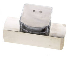 G1'' brass variable area flow meter oil 10-30 l/min 250 bar